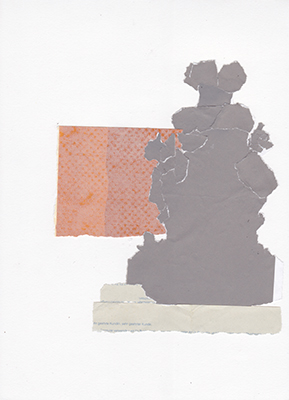 Coolage drawing made on O'Connell Bridge with Eden Quay, Dublin