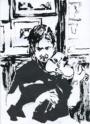 Drawing made in The Cobblestone pub, Dublin