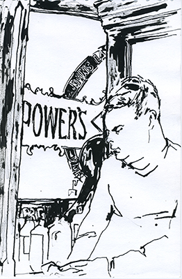 Drawing amde in Toner's pub, Dublin